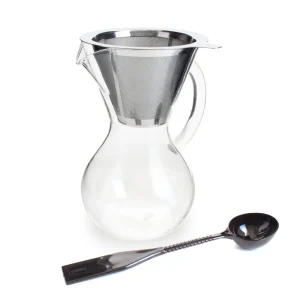 Yama Glass Hermiston Pot with Stainless Cone Filter (20oz)