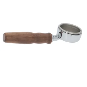 Bottomless Portafilter With Walnut Wood Handle (5.7mm)