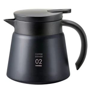 Hario Vacuum Insulated Metal Server 600ml - Black