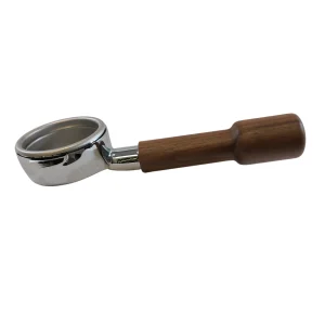 Bottomless Portafilter With Wood Handle (5.7mm) - Maple Wood