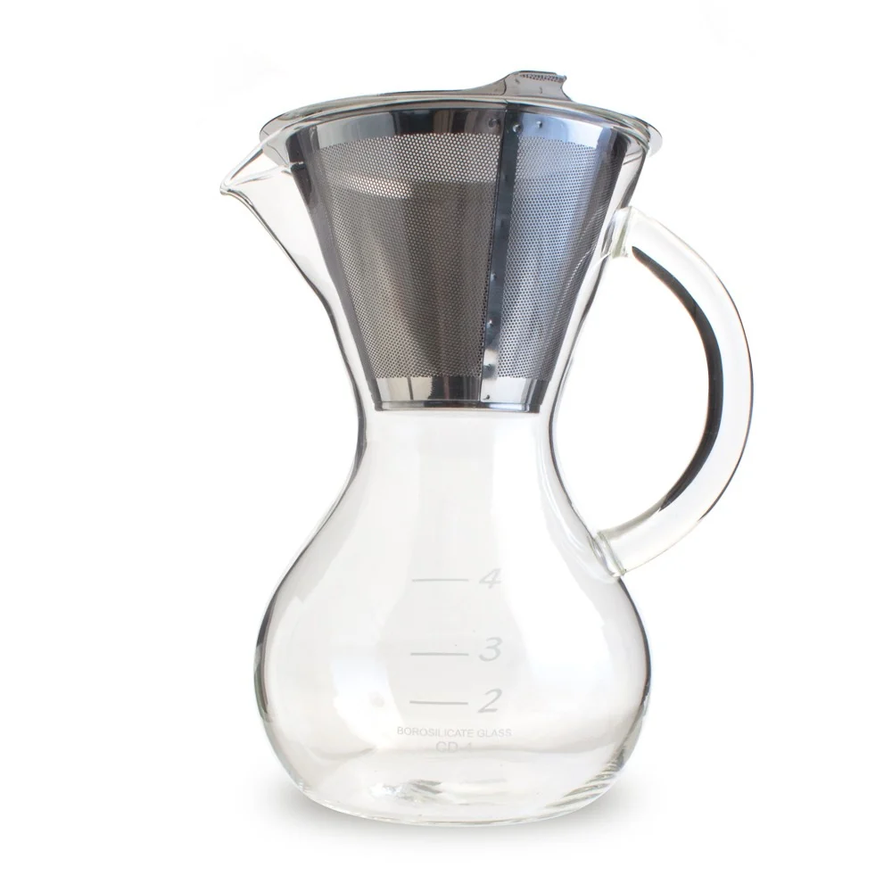 Yama Glass Hermiston Pot with Stainless Cone Filter (30oz) - Image 2