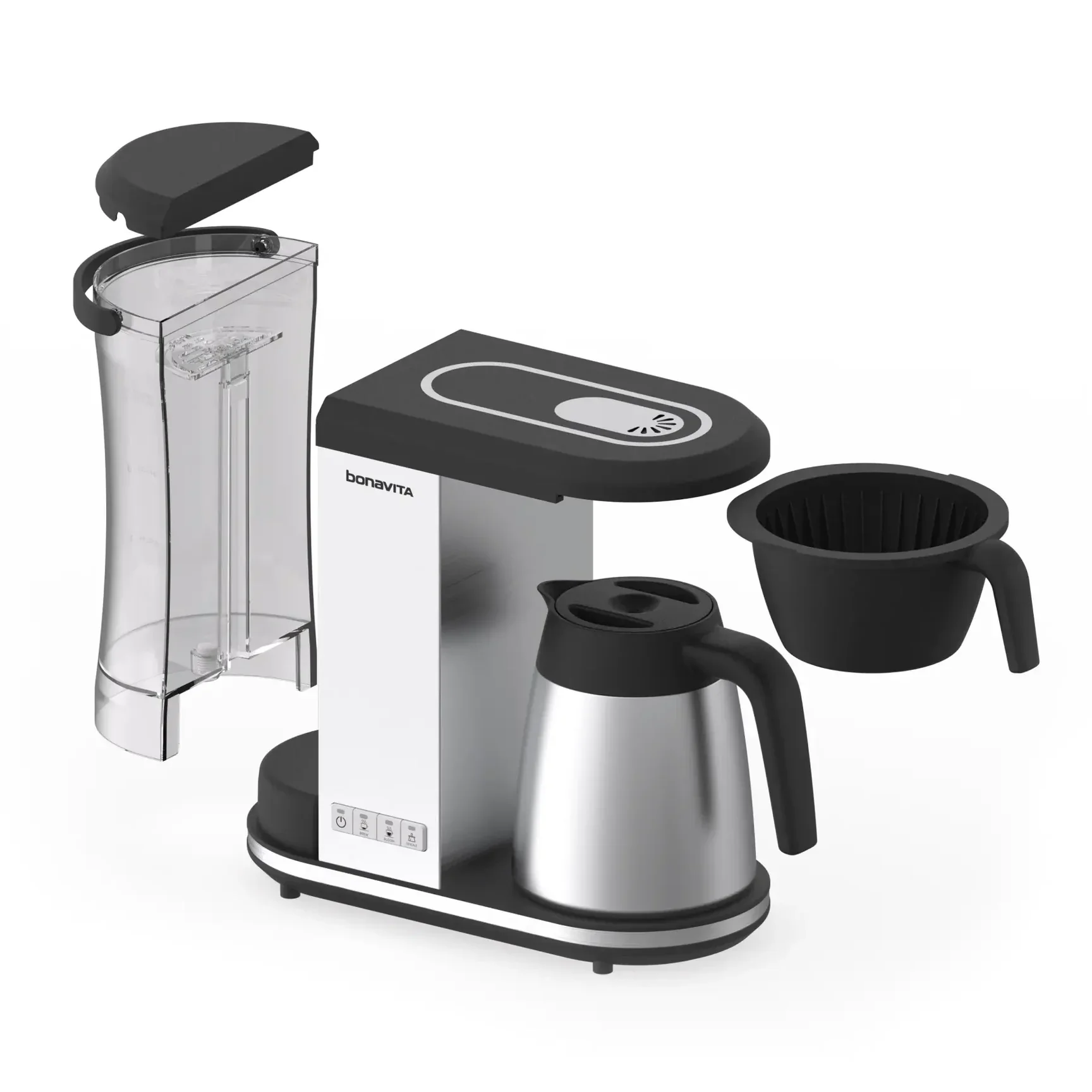 Bonavita Enthusiast 8-Cup Drip Coffee Brewer with Thermal Carafe - Stainless Steel - Image 2