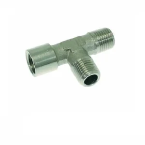 1/4" M x 1/4" M x 1/4" F BSP T Fitting