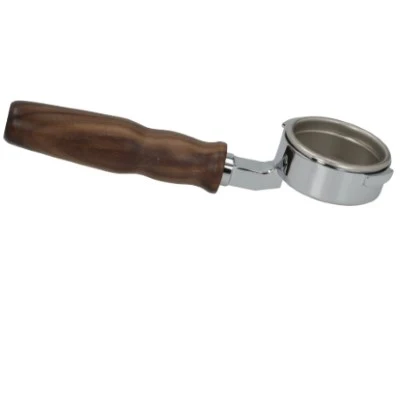 Gaggia Bottomless Portafilter with Walnut Wood Handle