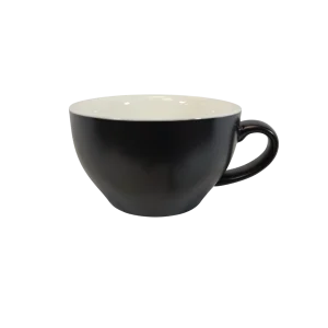 Coffee Addicts Latte Cup (250ml, 8oz) - Glossy Black