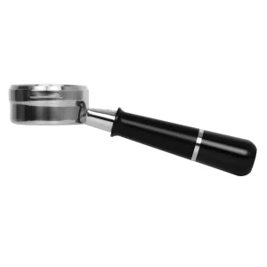Pesado Stainless Steel Bottomless Hybrid Portafilter (5.0mm) - Black / Black