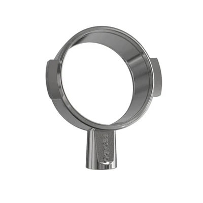 Pesado Stainless Steel Bottomless Hybrid Portafilter (Breville 58mm) - Black / Black - Image 2